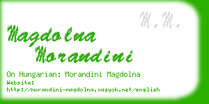 magdolna morandini business card